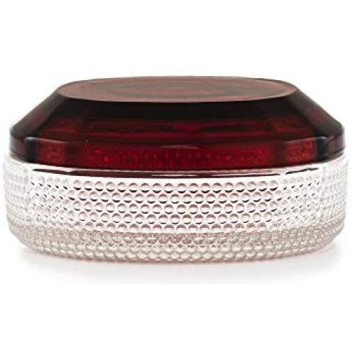 Normann Copenhagen Glass Storage Jar, 1 Units, Glass, Dark red, 12.2 x 12.2 x 5.1 cm