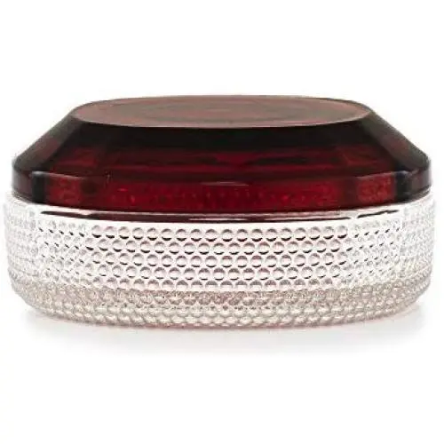 Normann Copenhagen Glas Aufbewahrungsglas, 1 Stück, Glas, Dunkelrot, 12,2 x 12,2 x 5,1 cm