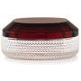 Normann Copenhagen Glass Storage Jar, 1 Units, Glass, Dark red, 12.2 x 12.2 x 5.1 cm