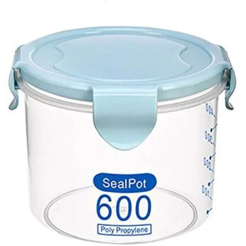 Kitchen Sealed Crisper grain storage box organizer 600ml 800ml 1000ml Grain Jar Food Storage Tank Have Cap Sealpot Box(600mlBlue) Kitchen Sealed Crisper grain storage box organizer 600ml 800ml 1000ml Grain Jar Food Storage Tank Have Cap Sealpot Box(600mlBlue)