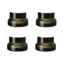 4PCS 30ml 1 OZ Leere Refillbare Matt Grün Mattierte Glas Kosmetikbehälter mit Innenliner Luxus Kosmetik Probenbehälter BB CC Creme DIY Schönheitswerkzeuge Zubehör Tragbare Make-up-Flaschen