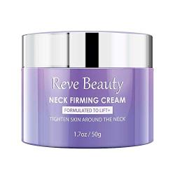 Reve Beauty Neck Firming Cream Anti Aging and Anti Wrinkle, Uneven Skin, Moisturizer with Palmitoyl Peptides, propylene glycol, Vitamin E, Sweet Almond Oil, Wheat Germ Oil, Shea Butter 1.7 ounce