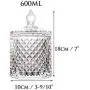 Bocal en verre transparent 1Pc, Bocal de Rangement en Verre, Bocal de Rangement Alimentaire, Bocal à Bonbons avec Couvercle, Bocal à Biscuits, Boîte à Bijoux, Bocal pour Buffet (600 ml / 20 oz) Bocal en verre transparent 1Pc, Bocal de Rangement en Verre, Bocal de Rangement Alimentaire, Bocal à Bonbons avec Couvercle, Bocal à Biscuits, Boîte à Bijoux, Bocal pour Buffet (600 ml / 20 oz)