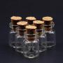 10pcs 0.5ml 11x18mm Cute Mini Wishing Cork Stopper Glass Bottles Vials Jars Containers