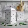 City to Cottage Handmade White and Purple Polka Dot Large Ceramic 31.5oz/900ml Kitchen Storage Jar with Lid | Pottery Canister, Cookie Jar, Housewarming Gift City to Cottage Handmade White and Purple Polka Dot Large Ceramic 31.5oz/900ml Kitchen Storage Jar with Lid | Pottery Canister, Cookie Jar, Housewarming Gift