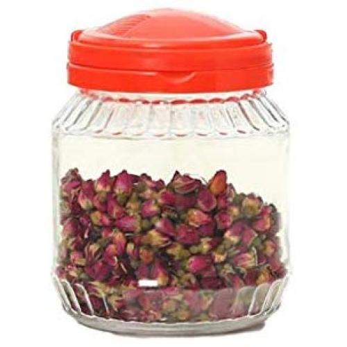 Portable sealed glass storage jars food grains for honey candy dried fruit snacks storage dispenser Containers (Size : 1500ml)