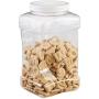 Rubbermaid FG7K2300WHT Square Food Storage Jars, 1-Quart, White