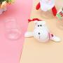 Toyvian 3pcs Christmas Candy Jars Christmas Gift Box Santa Reindeer Snowman Candy Holder Ornament Christmas Supplies for Cookies Biscuit Candy