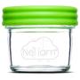 Nellam Baby Food Storage Containers - Leakproof, Airtight, Glass Jars for Freezing & Homemade Babyfood Prep - Reusable, BPA Free, 24 x 4oz Set, that is Microwave & Freezer Safe