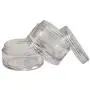 Transparente, klare Make-up-Behälter aus Kunststoff, 3stufig, 3 Größen (2 Sätze) – Taiwan-Hergestellt