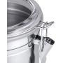 Canisters Sets for The Kitchen, 4 Pcs Stainless Steel Storage Containers for Flour, Sugar, Food and Coffee, 27oz 37oz 47oz 62oz Kitchen Canisters with Acrylic Airtight Cover For Kitchen Counter
