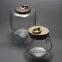 Transparent Small Portable Sealed Can Glass Jar Sugar Bowl Glass Bottles Spice Jars Jar Storage Tank Seasonings,D