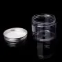 XISAOK 150ml Clear Round PET Jar with Aluminium Screw Lid Food Storage Container Sealed XISAOK 150ml Clear Round PET Jar with Aluminium Screw Lid Food Storage Container Sealed
