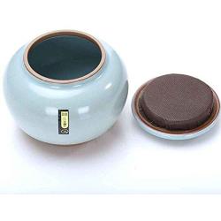 QIANZICAI Tea Cans, Red Persimmon Ceramic Storage Jars, Everything Goes Well, Creative Gifts, Gifts/Ornaments Tea Ceremony Accessories (Color : A)