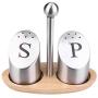 UPKOCH Stainless Steel Salt Shaker Spice Grinder Dispenser Condiment Storage Box Pepper Sugar Jar