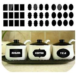 Blackboard 36Pcs/lot Chalkboard Bottle Stickers Home Kitchen Jars Stickers Multi Size Tag Glass Container Chalkboard Labels,36pcs