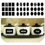 Blackboard 36Pcs/lot Chalkboard Bottle Stickers Home Kitchen Jars Stickers Multi Size Tag Glass Container Chalkboard Labels,36pcs