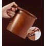 HOUSIYU Candy Jar, Ebony Wood, Moisture-Proof and Fresh-Keeping Storage Sealed Cans, Suitable for Candy, Dry Goods and Food Storage, 700ml