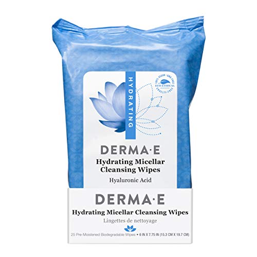 DERMA-E Hydrating Micellar Cleansing Wipes, 25pk (0460)