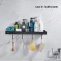 Wall Mount Spice Rack Storage Organizer, Kitchen Seasoning Hanging Rack for Pantry Jar Bottle Cans Holder Cabinet Shelf Storage, Bathroom Shelf-Space Saving, Durable-Stainless (4 Lengths for choice)