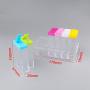 KNUPFMTI 6 Piece Jar Colorful Seasoning Box Kitchen Condiment Storage Container Salt Dispenser