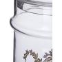 Better & Best Pharmacy Jar with Drawing of Reasons Vegetable, Glass, 9.5 x 9.5 x 18 cm