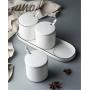 Mini Spice Jars Condiment bottle three-piece seasoning box kitchen household seasoning jar set