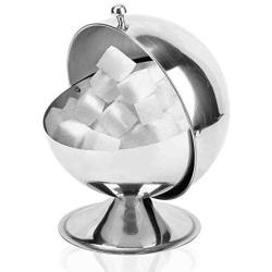 Stainless Steel Kitchen Spherical Sugar Bowl Seasoning Bottle Spice Tank Can Flip Condiment bottles