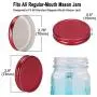 uxcell 24 Pcs Iron Regular Mouth Mason Jar Lids with Sealing Rings Food Storage Caps for Mason Canning Ball Jars Red uxcell 24 Pcs Iron Regular Mouth Mason Jar Lids with Sealing Rings Food Storage Caps for Mason Canning Ball Jars Red