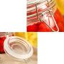 Sealed jar glass Transparent Moisture proof Household Glass bottle storage jar Storage tank Storage bottle Multiple sizes (Size : 750ml)