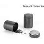Container Sugar Frosted Iron Chinese Style Storage Boxes Stash Herb Tea Jar With Lid Cans Smell Proof Classical Sealed Home,Grey