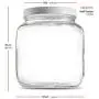 Half Gallon Glass Mason Jar (64 Oz - 2 Quart) - 4 Pack - Wide Mouth, Metal Airtight Lid, USDA Approved BPA-Free Dishwasher Safe Canning Jar for Fermenting, Sun Tea, Kombucha, Dry Food Storage, Clear