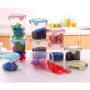 Hemoton Plastic Storage Jars with Lids,Clear Canister Food Storage containers canister set for dry flour Cereal Coffee Sugar Rice Snacks(3pcs 1500ml）