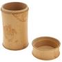 joyMerit Wooden Bamboo Jar Lided Canister For Bathroom & Kitchen Teaware Food Storage - g