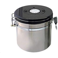 Tea Coffee Sealed Jar Smell-proof Stash Airtight Cans Storage Container - Stainless Steel - Portable Travel (S)