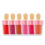 Healthcom 10 Pieces 8ml Pink Ice Cream Lip Gloss Tubes Empty Refillable Lip Balm Bottle Containers Clear Lip Glaze Tube Vials DIY Cosmetic Samples Lipstick Tube Lipgloss Tube for Women Girl Makeup Beauty