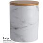DII CAMZ38970 White Marble Ceramic Canister Set/3
