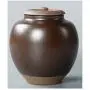 Tea cans Seal Pot Tea Coffee Spices Food Storage Container Sealed Can Ceramic Porcelain Tea Accessories by Thebigfish (Brown) Tea cans Seal Pot Tea Coffee Spices Food Storage Container Sealed Can Ceramic Porcelain Tea Accessories by Thebigfish (Brown)