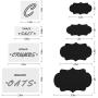 X-Chef 140 Kitchen Pantry Labels, 10x10 Black Chalkboard Stickers and 2x20 Clear Preprinted Pantry Labels with 2 Erasable Chalk Markers White for Kitchen Food Storage Container Spice Jars Canisters