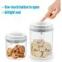 Dicht verschließbare Keksdosen, Küchenbehälter mit Deckeln, Plastikbehälter, für Mehl und Zucker, Set aus 2 (2 qt + 1 qt)