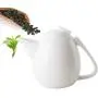 Keramischer Vintage Teekocher/Kaffeekocher 1100ml, großer Fassungsvermögen, Wasserbehälter, für chinesische Tee-Kultur, Jasmintee, Schwarztee, Milch, Wohnzimmer, für Teebegeisterte, spülmaschinenfest