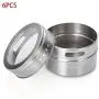 LinzGTC - Gewürz- und Pfefferspender - 12er Set Klarer Deckel Edelstahl Spice Tin Jar Sauce Storage Container Jars Condiment - Shakers Stainless Houseen Jar Kitchen Box Spice Set Box Container Box