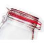 Kasuki Mason Jar Shaped Food Container Plastic Bag Portable Household Clear Zipper Sealed Zip-Lock Reclosable Storage Bag - (Color: 4 pcs)