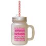 Hot Pink November Butternut Squash Fall Season Thanksgiving Frosted Glass Mason Jar With Straw