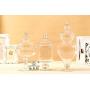 HOUSIYU Candy Jar Decorative Glass Jar, Basic Food Storage Three-Piece, Kitchen Biscuit Jar and Bathroom Storage and Organization, Three-Piece Suit