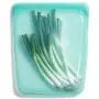 Stasher 100% Silicone Reusable Food Bag, Large 1/2 Gallon Storage and Sous vide Size, 10-inch (64.2-ounce), Aqua Stasher 100% Silicone Reusable Food Bag, Large 1/2 Gallon Storage and Sous vide Size, 10-inch (64.2-ounce), Aqua