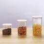 Contenants de Rangement en Verre - Bocal en Verre avec Couvercle en Bambou Ensemble de Rangement pour Alimentation, Thé, Café, Sucre, Grande Quantité, Bocal en Verre Carré Contenants de Rangement en Verre - Bocal en Verre avec Couvercle en Bambou Ensemble de Rangement pour Alimentation, Thé, Café, Sucre, Grande Quantité, Bocal en Verre Carré