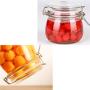 Sealed jar glass Transparent Moisture proof Household Glass bottle storage jar Storage tank Storage bottle Multiple sizes (Size : 750ml)
