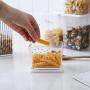 Plastic food, dried fruits, biscuits, tea, candy sealed container, portable kitchen storage tank for household use, My life 星星(矮款)