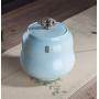 Chinese Ceramic Tea Caddy Candy Coffee Jar Canister Tea Cans,F